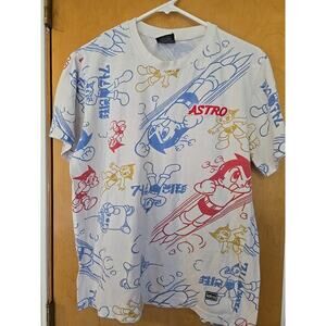 Lot 29 X Astro Boy All Over Print White Shirt Men’s Size Medium